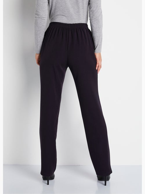 Pantalón antiarrugas con cintura semielástica. - Afibel - Kiabi