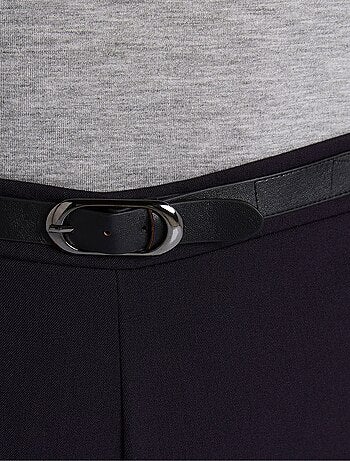 Pantalón antiarrugas con cintura semielástica. - Afibel