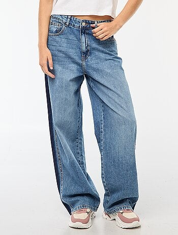 Pantalón baggy a contraste