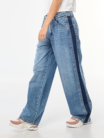 Pantalón baggy a contraste