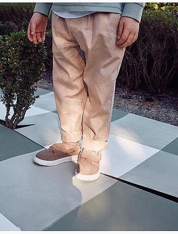 Pantalón baggy de algodón con elástico B&S