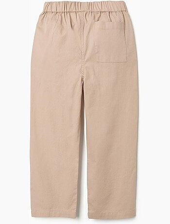 Pantalón baggy de algodón con elástico B&S