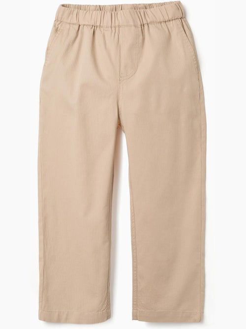 Pantalón baggy de algodón con elástico B&S - Kiabi