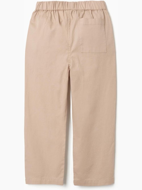 Pantalón baggy de algodón con elástico B&S - Kiabi