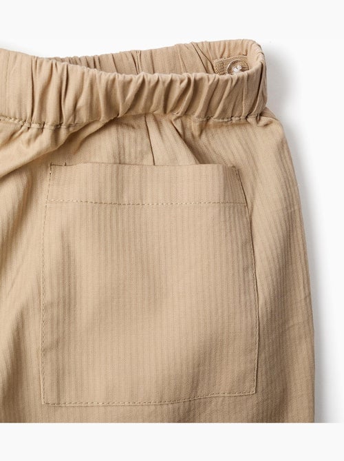 Pantalón baggy de algodón con elástico B&S - Kiabi