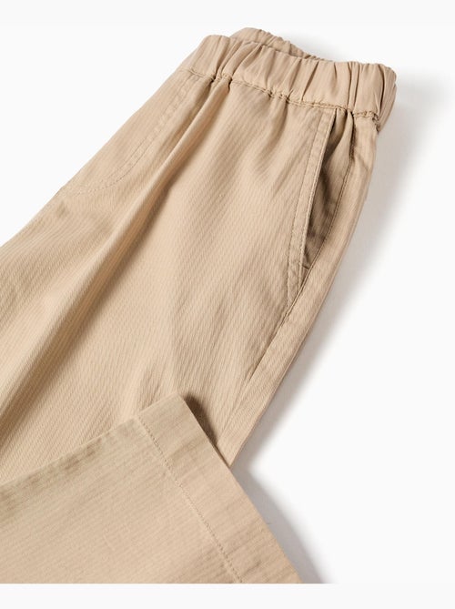 Pantalón baggy de algodón con elástico B&S - Kiabi