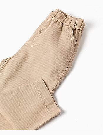 Pantalón baggy de algodón con elástico B&S