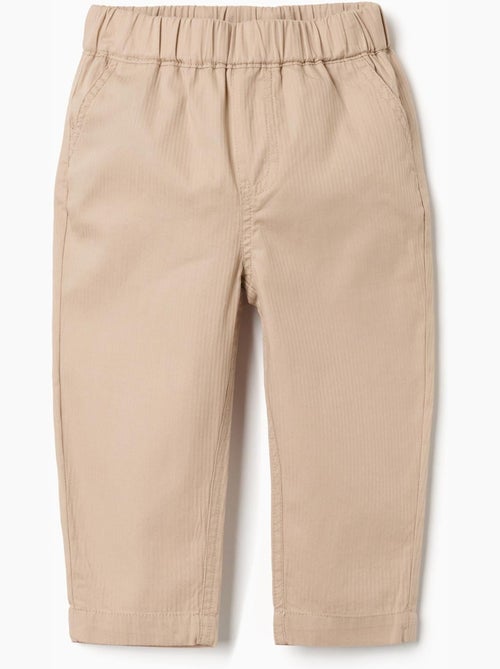 Pantalón baggy de algodón con elástico B&S - Kiabi
