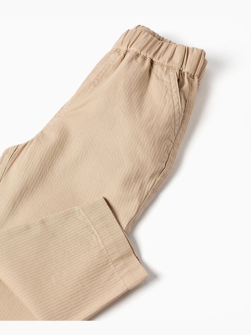 Pantalón baggy de algodón con elástico B&S - Kiabi