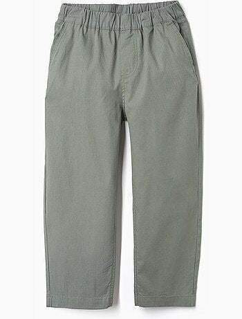 Pantalón baggy de algodón con elástico B&S