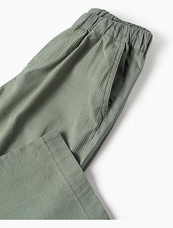 Pantalón baggy de algodón con elástico B&S