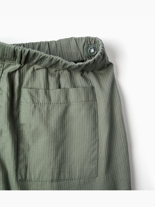 Pantalón baggy de algodón con elástico B&S - Kiabi