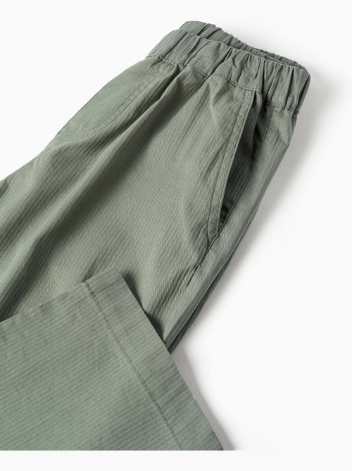 Pantalón baggy de algodón con elástico B&S - Kiabi