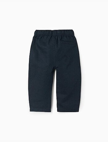 Pantalón baggy de lino con cordón