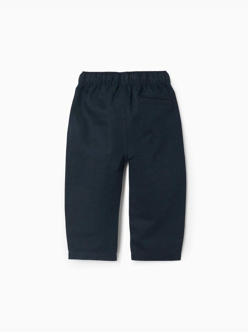 Pantalón baggy de lino con cordón - Kiabi