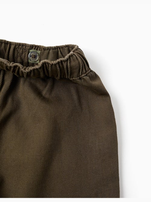 Pantalón baggy de sarga con bolsillos cargo - Kiabi Pantalón baggy de sarga con bolsillos cargo - Kiabi