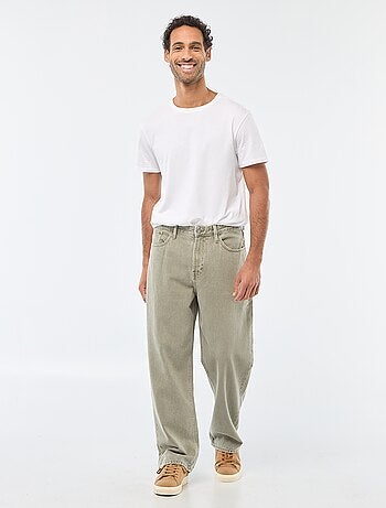 Pantalón baggy liso de twill