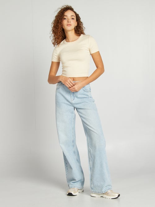 Pantalón baggy tiro bajo - Kiabi