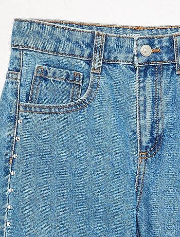 Pantalón barrel con tachuelas fantasía