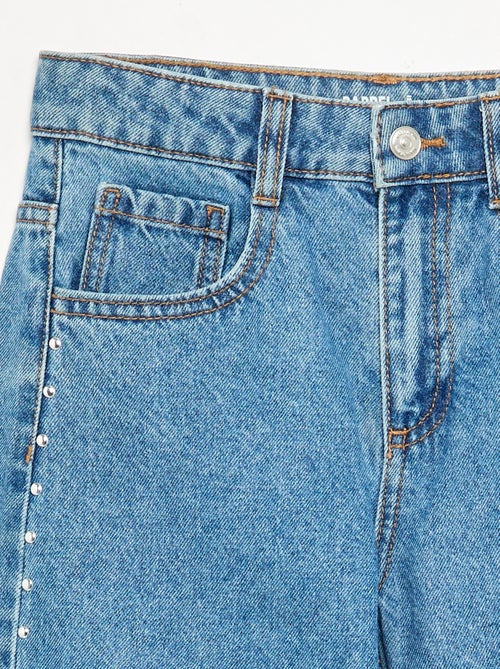 Pantalón barrel con tachuelas fantasía - Kiabi