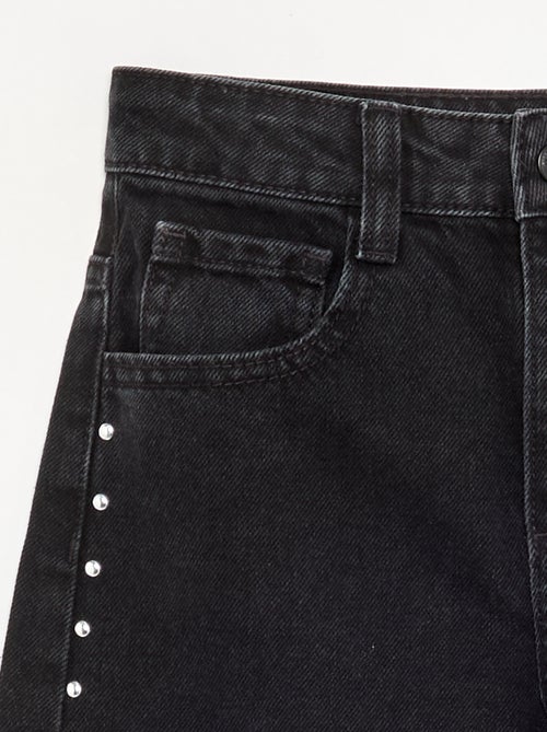 Pantalón barrel con tachuelas fantasía - Kiabi