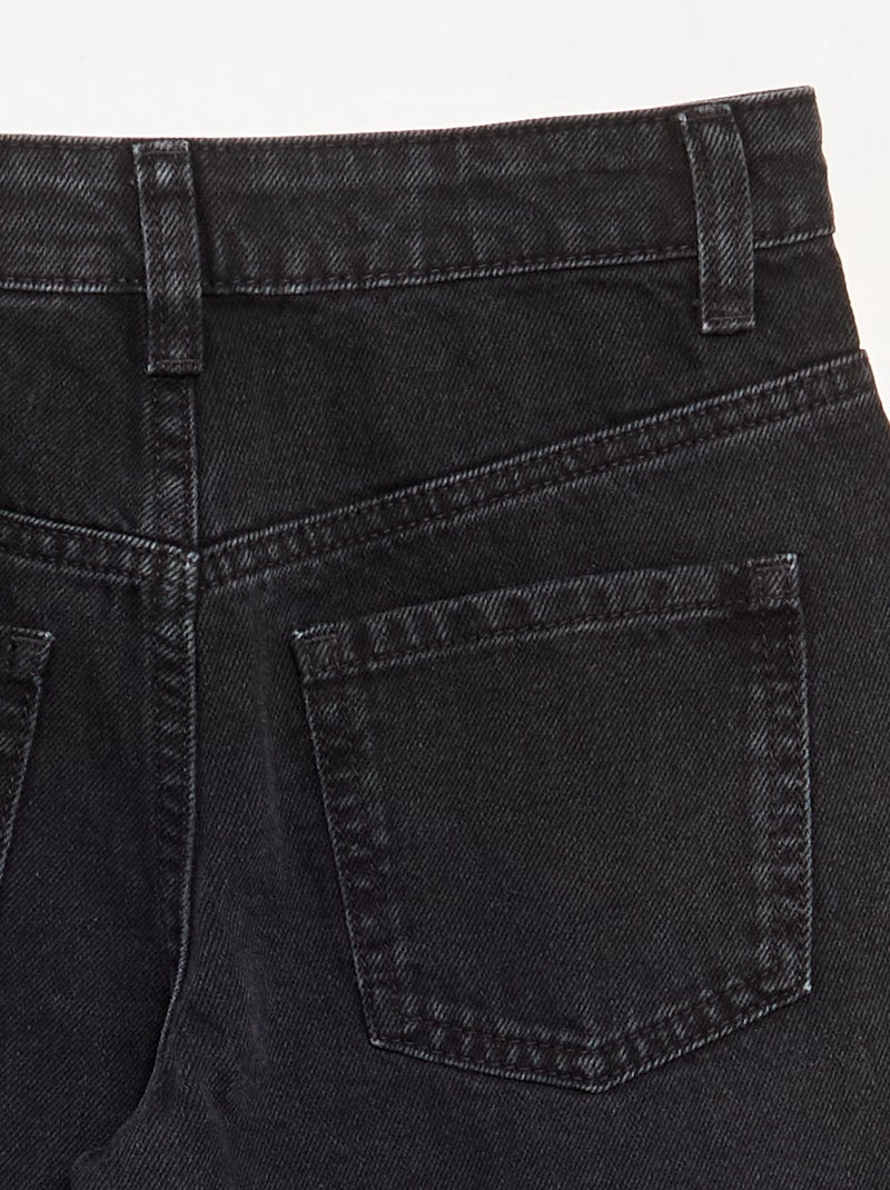 Pantalón barrel con tachuelas fantasía Negro - Kiabi