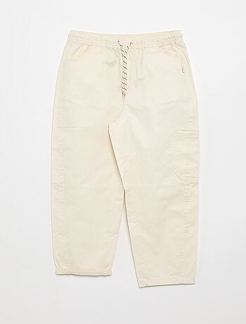 Pantalón barrel fit con cordones ajustables