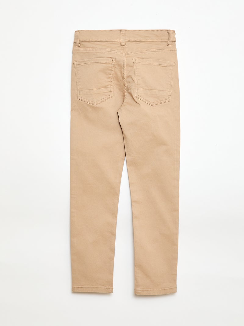 Pantalón básico skinny Beige - Kiabi