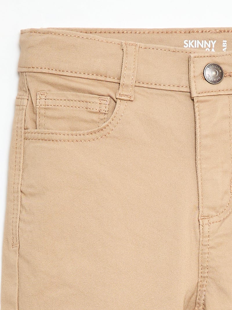 Pantalón básico skinny Beige - Kiabi