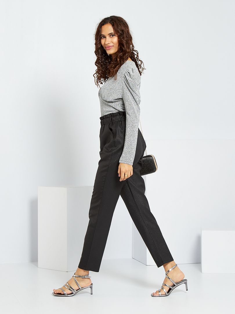 Pantalón brillante NEGRO Kiabi 20.00€