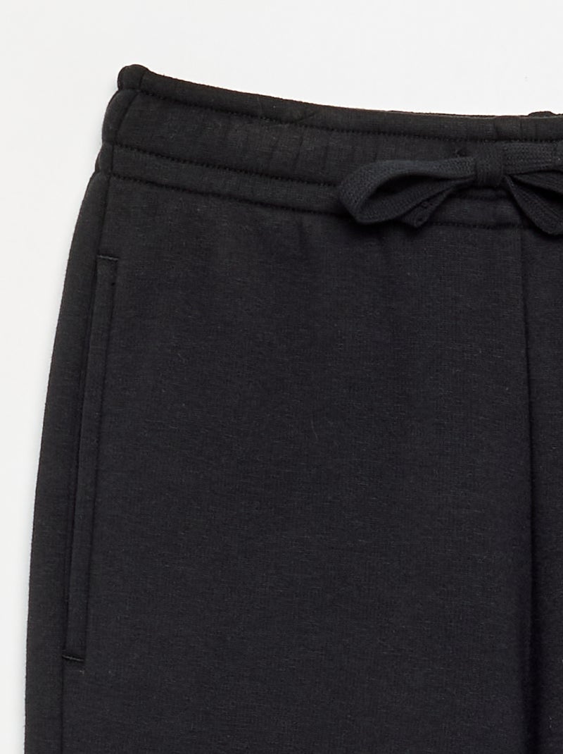 Pantalón cálido con interior polar - colección fácil de poner Negro - Kiabi