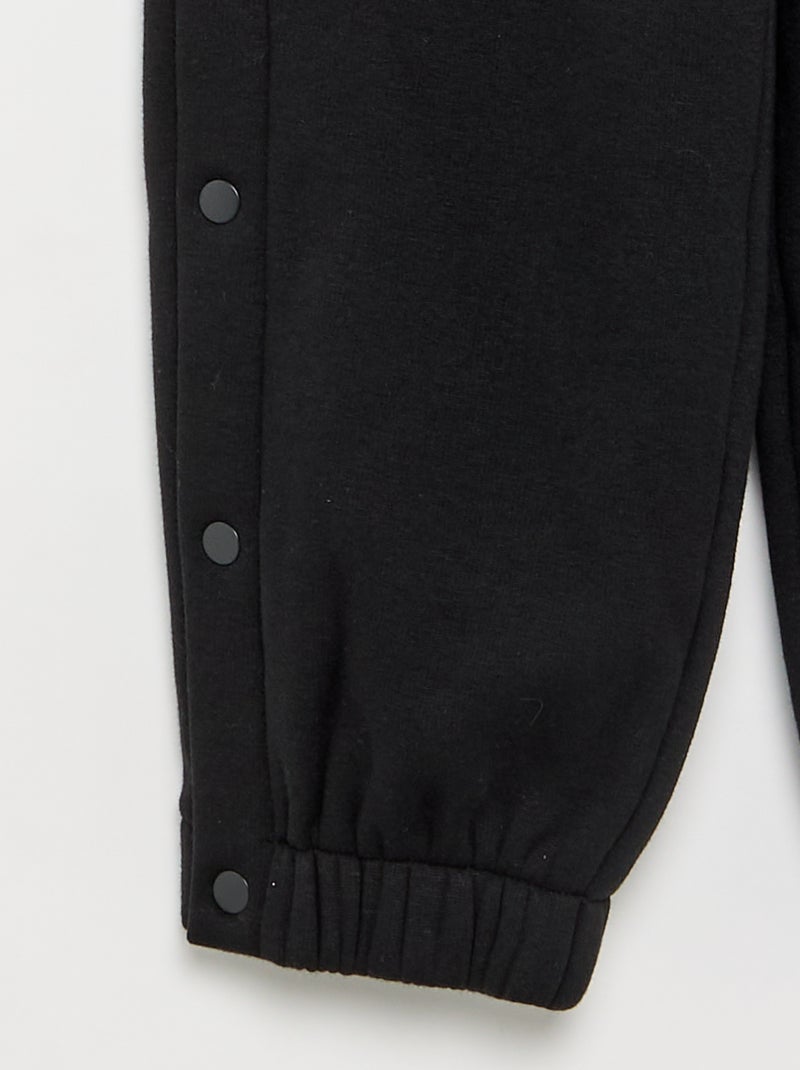 Pantalón cálido con interior polar - colección fácil de poner Negro - Kiabi