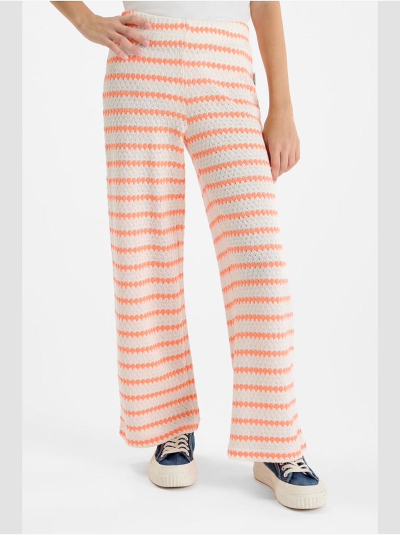 Pantalón campana SALOMEGI Beige - Kiabi