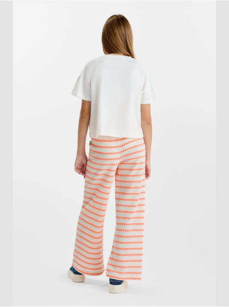 Pantalón campana SALOMEGI Beige - Kiabi