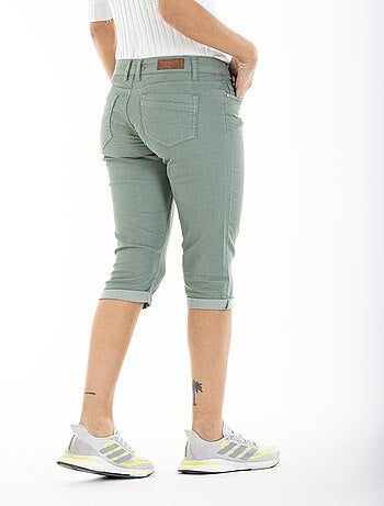 Pantalón capri de gabardina stretch POEMY 'Rica Lewis'