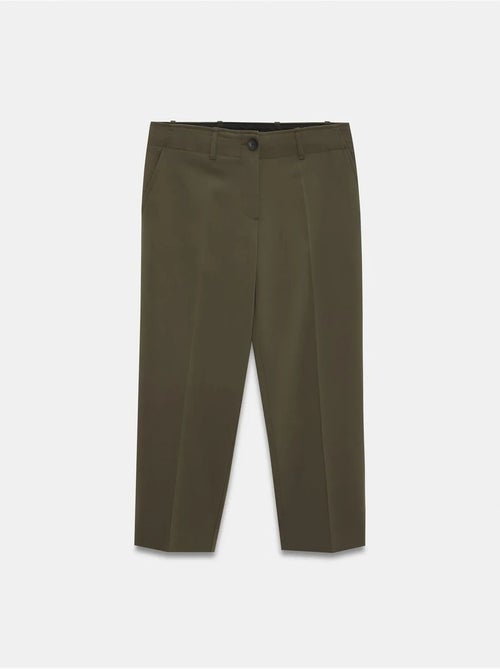 Pantalón capri de mujer de tiro alto con cinturón dilvin - Kiabi Pantalón capri de mujer de tiro alto con cinturón dilvin - Kiabi