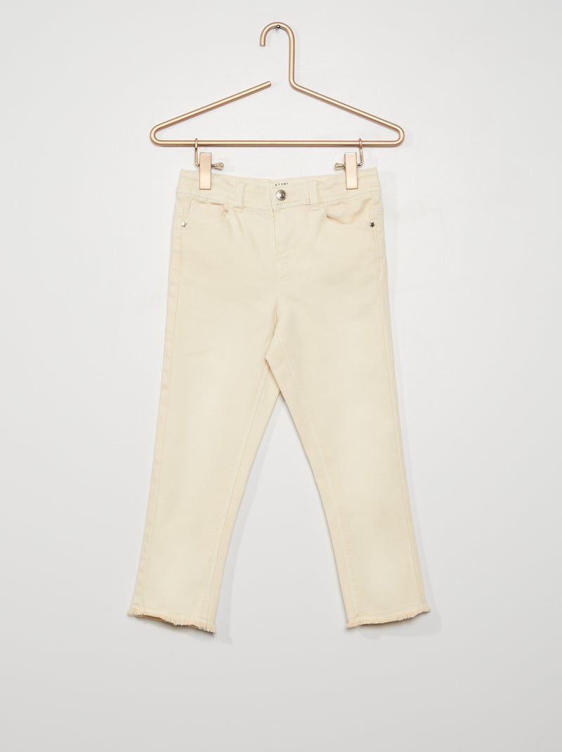 Pantalón capri vaquero skinny BEIGE - Kiabi