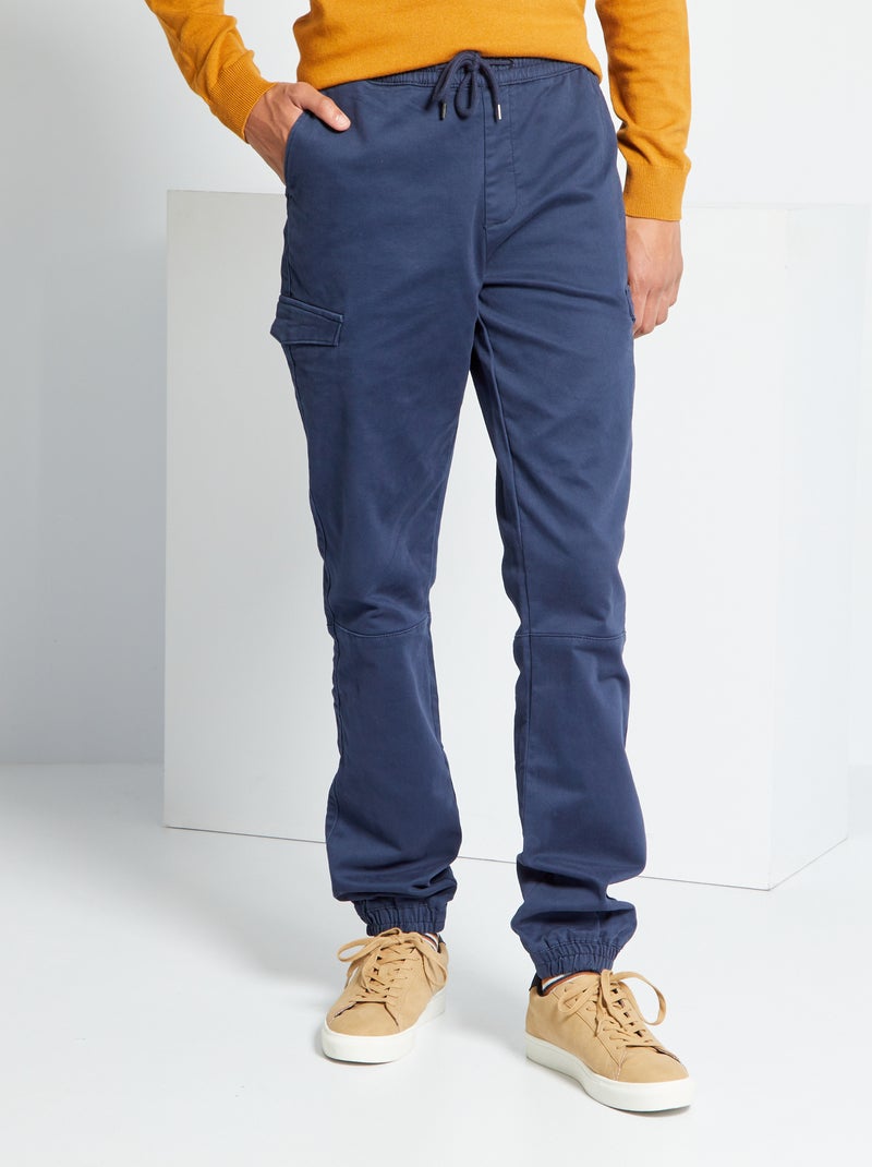 Pantalón cargo +1,90 m AZUL - Kiabi
