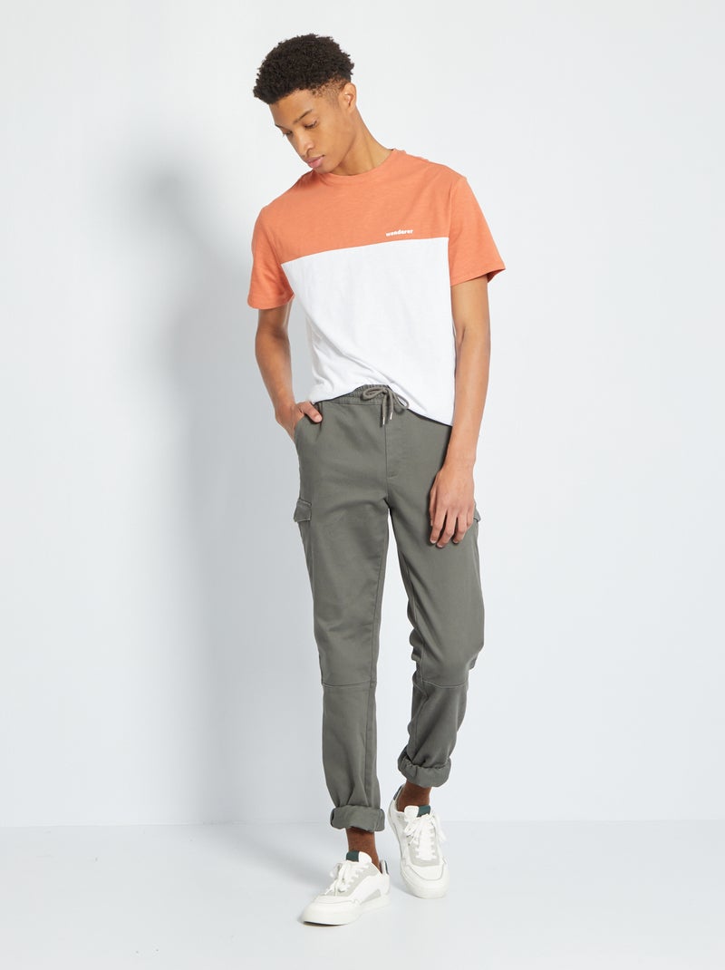 Pantalón cargo +1,90 m KAKI - Kiabi