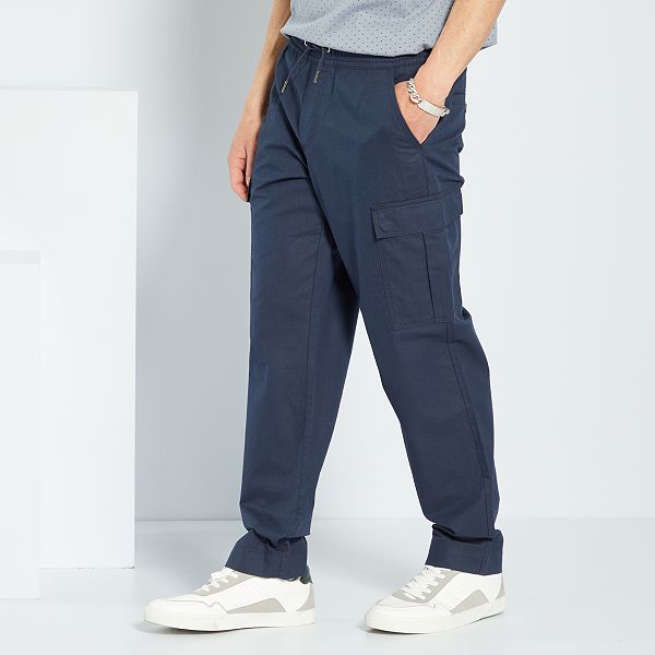 Pantalón cargo Hombre talla S-XXL - AZUL - Kiabi - 22,00€