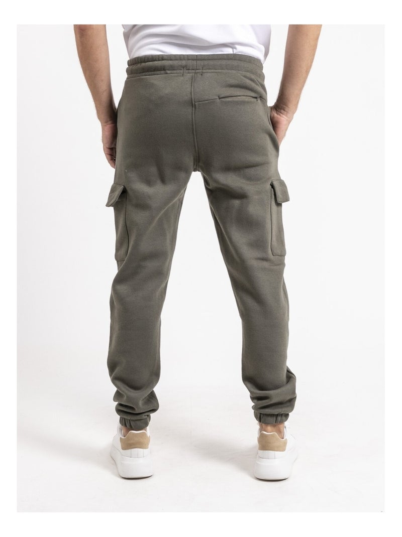 Pantalón cargo de felpa VITOF Caqui - Kiabi