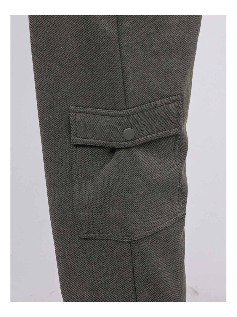 Pantalón cargo de punto VALDO Caqui - Kiabi