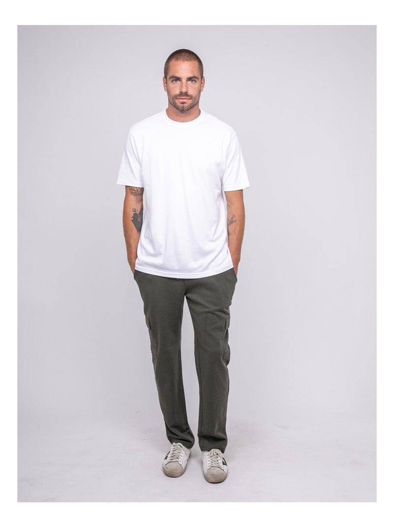 Pantalón cargo de punto VALDO Caqui - Kiabi