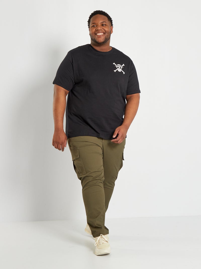 Pantalón cargo de sarga KAKI - Kiabi
