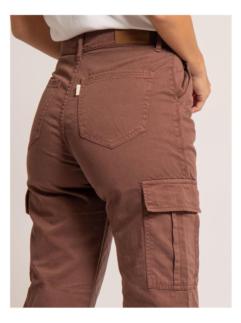 Pantalón cargo ELECTRA Marrón - Kiabi