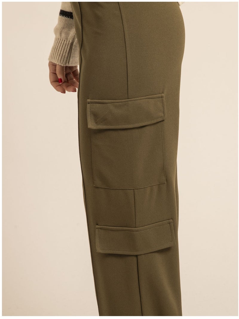 Pantalón cargo EMENZA Caqui - Kiabi