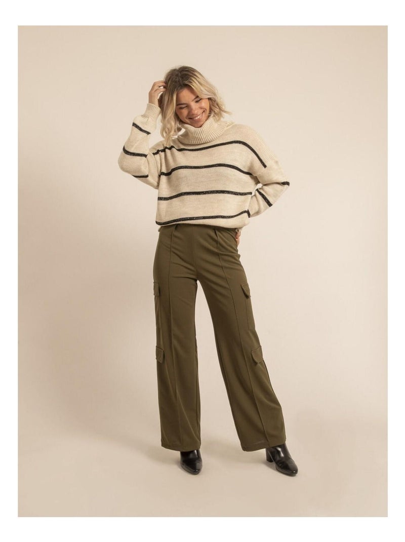 Pantalón cargo EMENZA Caqui - Kiabi