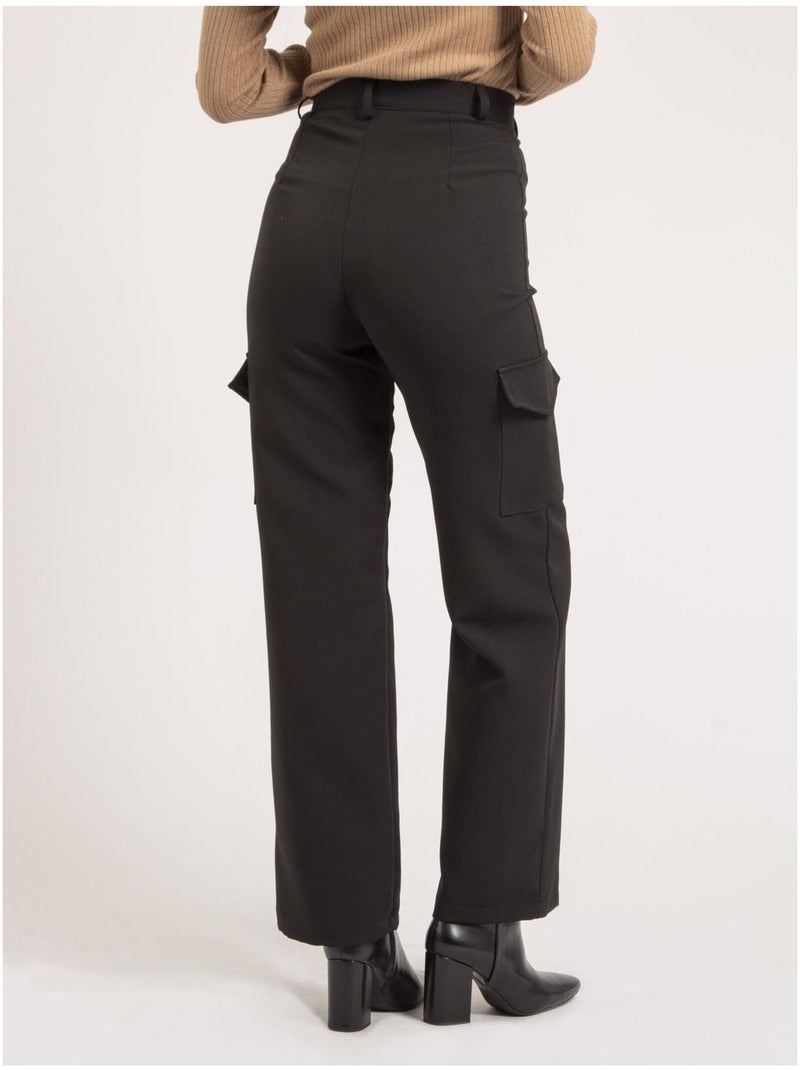 Pantalón cargo ENATIA Negro - Kiabi