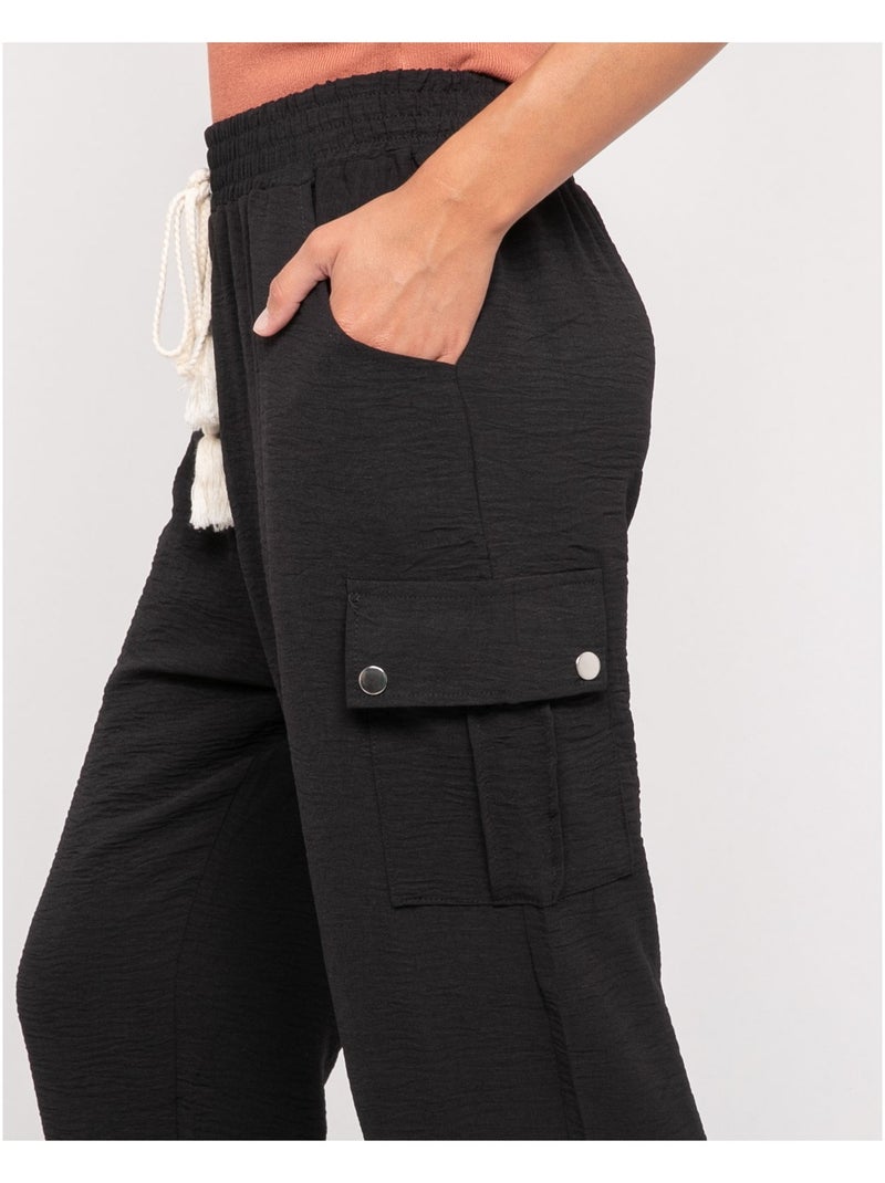 Pantalón cargo ETINOSA Negro - Kiabi
