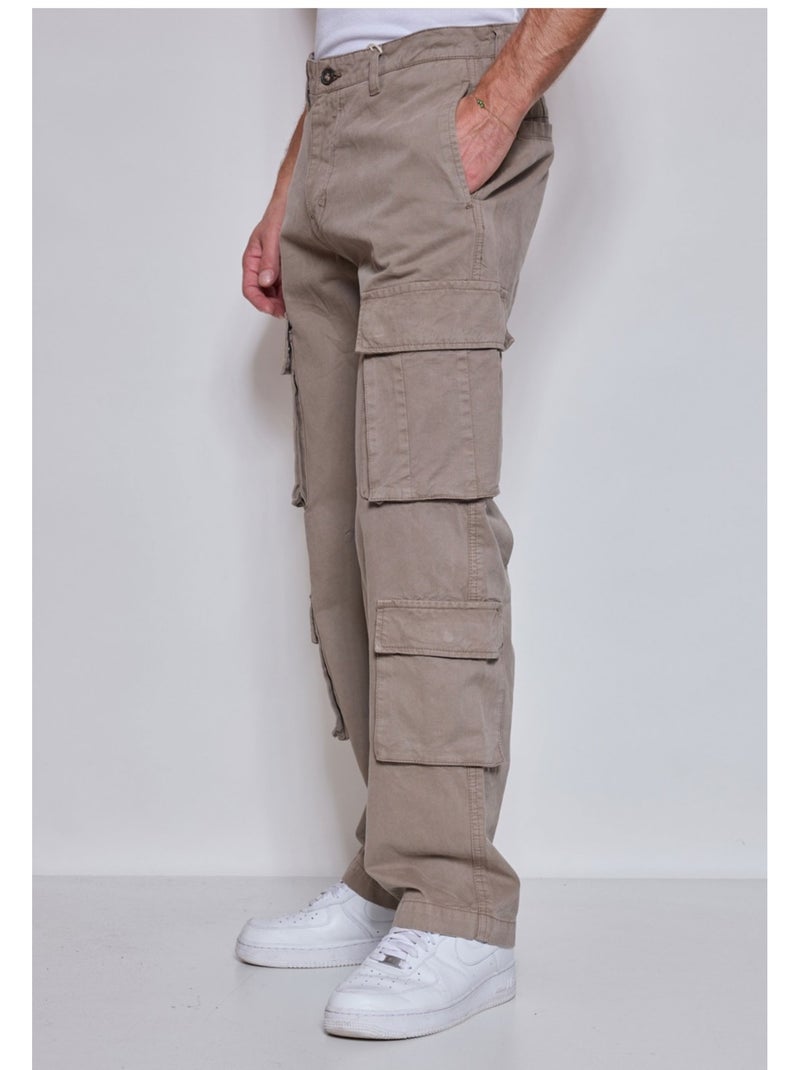 PANTALÓN CARGO Kebello Beige - Kiabi